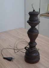 Elegante Lampada da Tavolo Vintage in Legno Tornito