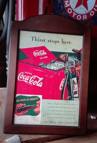 Pubblicita coca cola legno - coca,