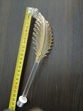 Ricambio per lampadario in vetro Murano foglia alta cristallo oro 24kt applique