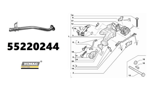 55220244 tubo collettore - 55220244,