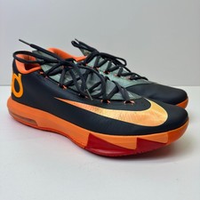 Nike KD V Elite Kevin Durant USA 599424-007 Nero Grigio Arancione Taglia 46 US 1