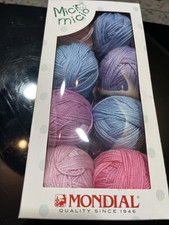 Gomitoli lana bambu micio micio,kit copertina neonato granny Mondial,uncinetto,