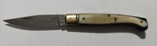 COLTELLO TIPICO SARDO CONAZ PATTADA MANICO IN CORNO NERO DI BUE SARDEGNA CM 17