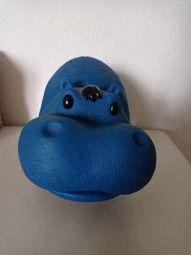 Ippopotamo blu raro - ippopotamo, blu,