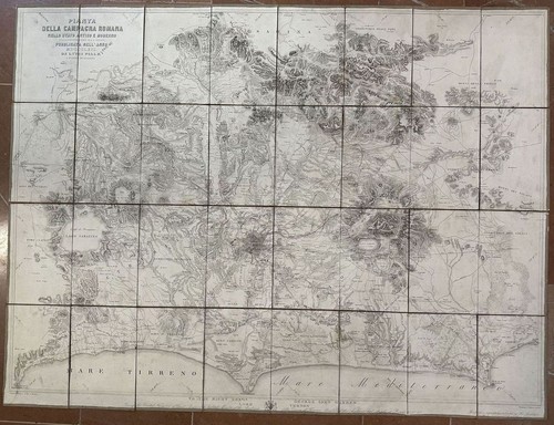 Mappa della campagna - della, romana