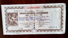 Buono  Postale   Fruttifero - Lire Un Milione