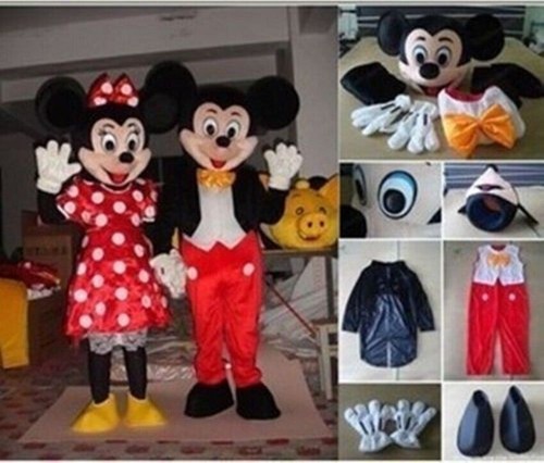 Costume mascotte topolino - mascotte, e