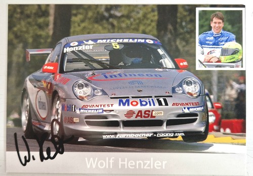 Cartolina autografata porsche - autografata,