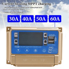 30A-60A MPPT Bluetooth APP regolatore di carica solare caricabatterie per batteria 12V/24V oro