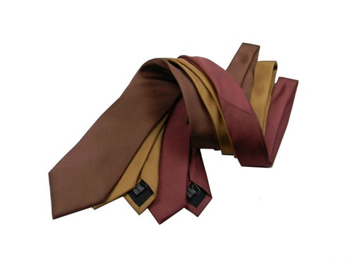 Cravatta seta marrone - seta,