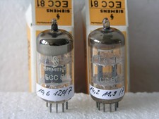 Tubo ECC81 Siemens Monaco ≠ Coppia Röhre