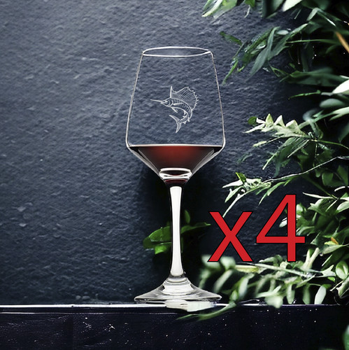Bicchieri vino sailfish x4 - bicchieri, da