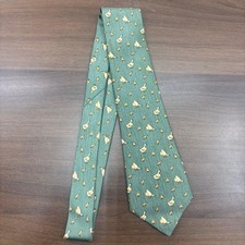 Cravatta Hermes in seta verde