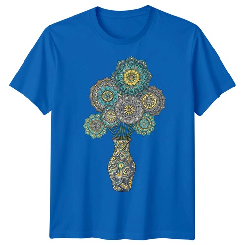 Shirt uomo mandala arte - uomo, vaso