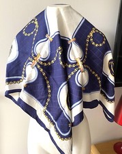 Foulard Cartier Soie Marine