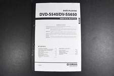Yamaha DVD-S540 DV-S5650 DVD