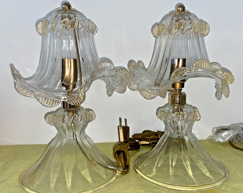 Coppia lampade cristallo - coppia,