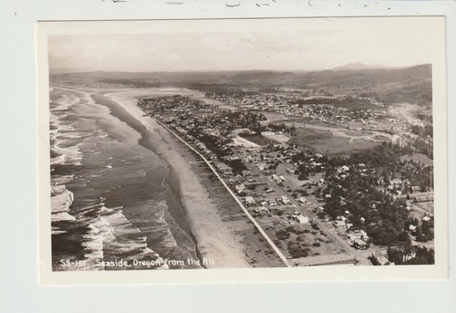 Postcard rppc aerial view - postcard,