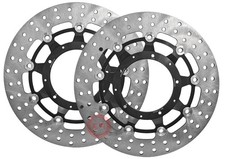 COPPIA DISCHI FRENO ANTERIORE HONDA X-ADV 750 IN ACCIAIO FLOTTANTE NEWFREN DF...