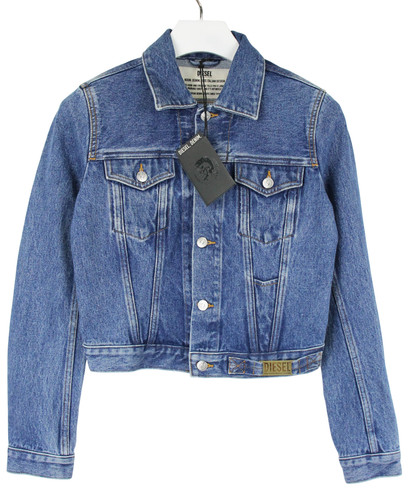 Giacca denim blu buttonata - in,
