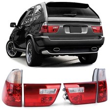 FANALI LUCI POSTERIORI ROSSO-BIANCO PER BMW X5 E53 99-06 FARI REAR LIGHTS