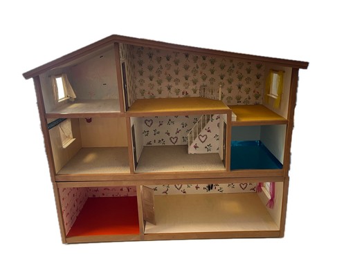 Casa delle bambole legno - casa, in