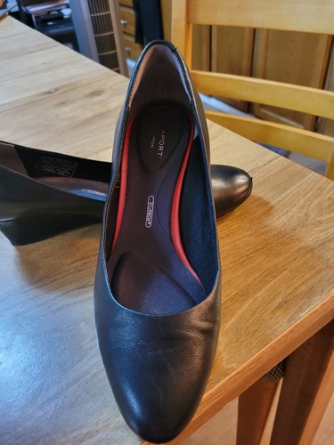 Abito donna pelle nero zeppa
