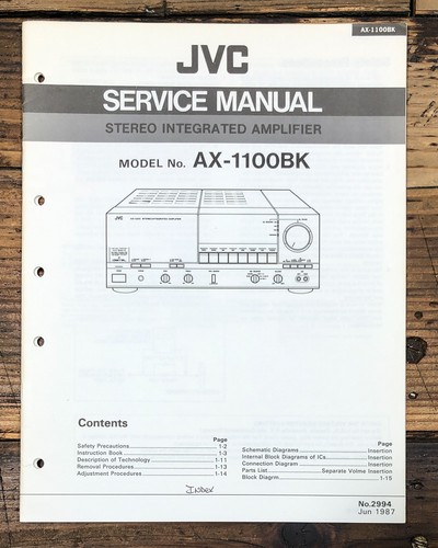 Jvc 1100 amplificatore - jvc,