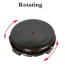 UK STOCK Retro Legno Girevole