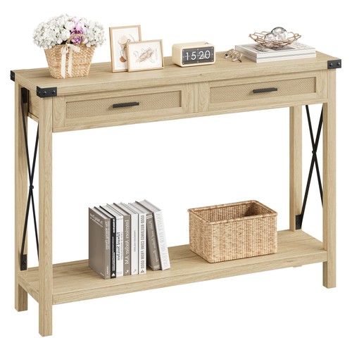 Tavolo consolle rattan con - tavolo,