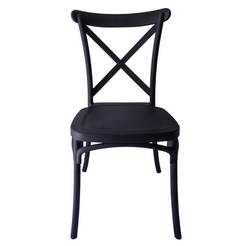 Sedia cross nera polipropilene - cross,