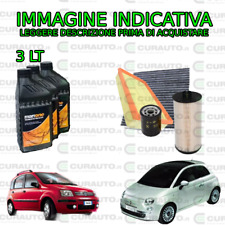 KIT TAGLIANDO 4 FILTRI + OLIO MOTORE 3 LT. FIAT PANDA 169 / 500 1.3 Multijet 03>
