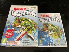 NINTENDO WII - RAPALA WE FISH- COMPLETO CANNA E MULINELLOc-SCATOLA COMPLETA