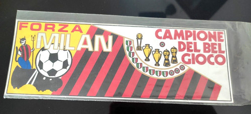 Vintage milan calcio adesivo - vintage,