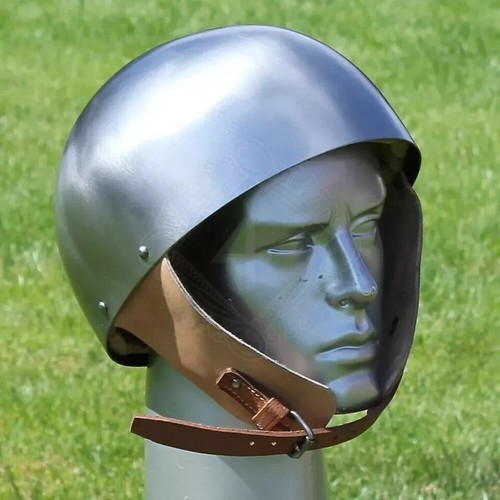 Medieval steel skull - steel,
