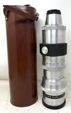 Obiettivo Meyer Optik Görlitz Telemegor 1:5,5/400 M42 in custodia di pelle RDT