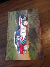 LANCIA DELTA integrale, cartolina Juha Kankkunen, Juha Pironen, Lancia Delta