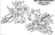RICAMBI ORIGINALI SHIMANO BIG BAITRUNNER LC (LONG CAST VERSIONE MARRONE)