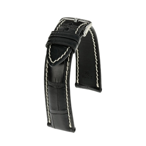 Bracciale nero pelle di - bracciale,