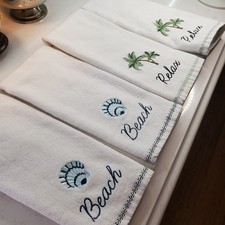 Set 4 asciugamani mare costa
