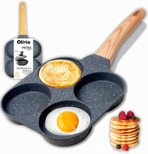 Padella Pancake Antiaderente per Induzione E Gas - 21 Cm - Padella anti Aderente