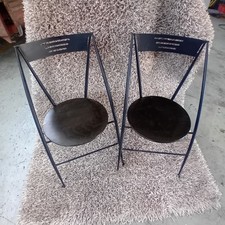 2 Sedie - Seggiole Pieghevoli - Richiudibili CALLIGARIS VINTAGE ANNI 80 DESIGN