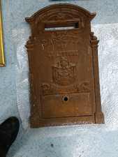 COPPIA CassettE Porta Lettere in Ghisa Originale 
