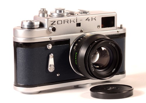 Zorki blu scuro fotocamera - zorki-4k,