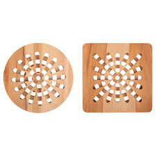 Creative Home Sottopentola Rotonda o Quadrata in Legno | Reversibile 