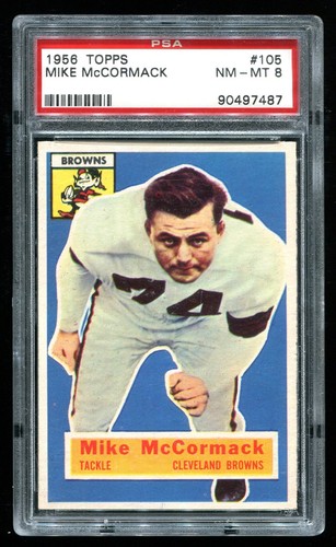 1956 topps mike mccormack - mike, #105