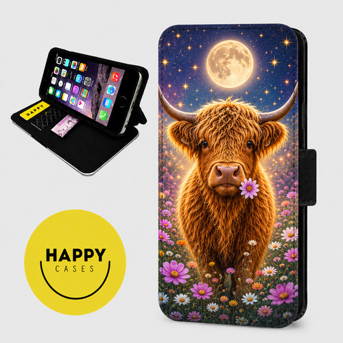 Highland cow moon custodia - highland,
