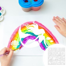  16 Pcs Stencil Da Parete