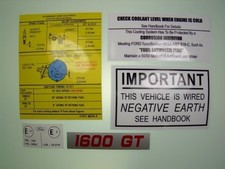 Set decalcomanie sotto cofano