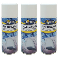 3 Bombolette Antighiaccio Spray Parabrezza Vetri Auto deghiacciante spray 200ml
